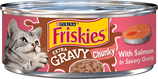 Friskies Extra Gravy Chunky With Salmon In Savory Gravy